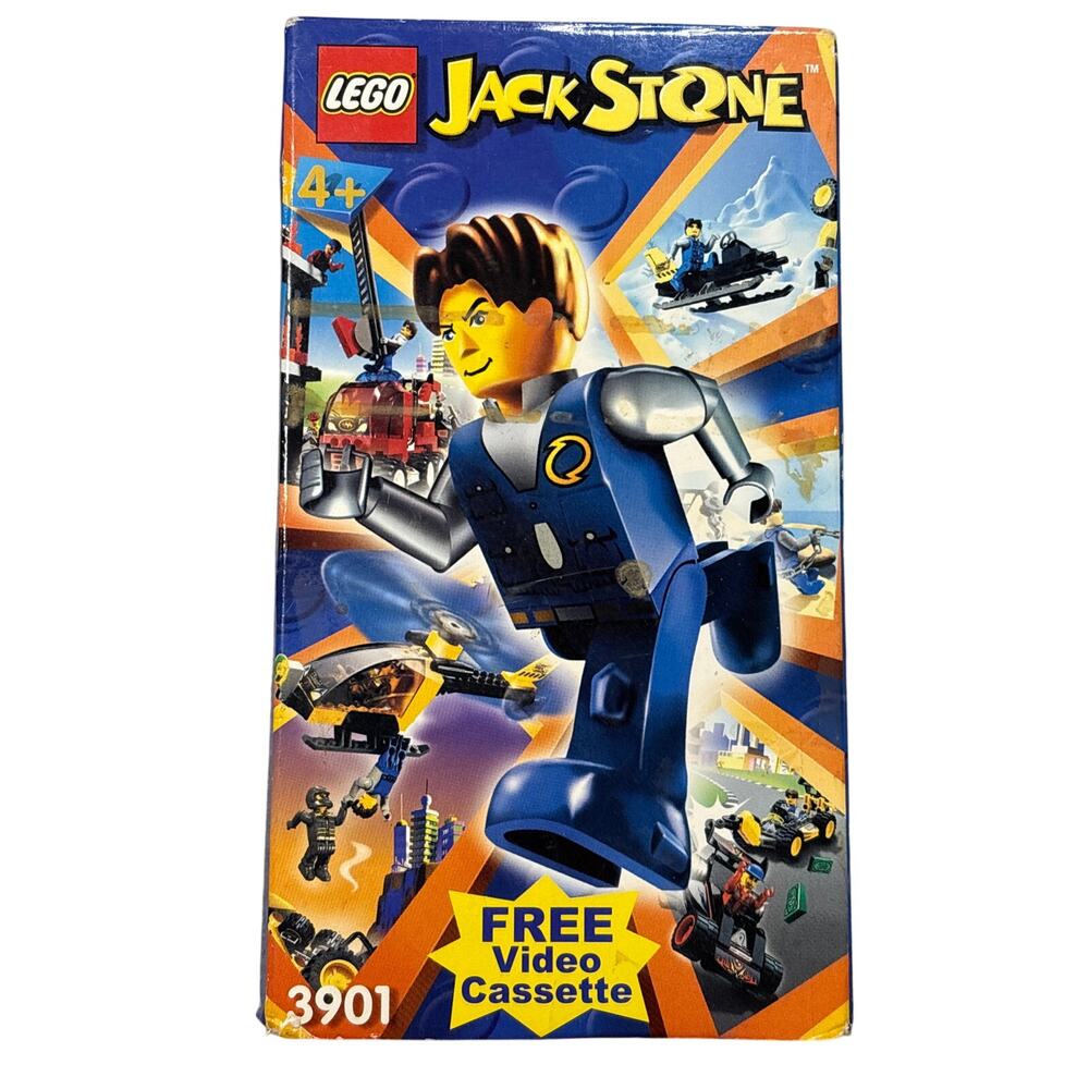 Lego Jack Stone Free Video Cassette Tape 2001 VHS Kidcore retro y2k